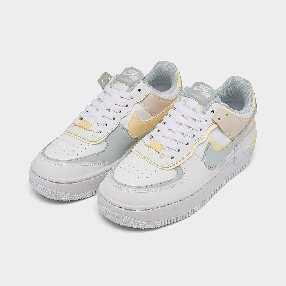 Nike Air Force 1 Shadow Pastel Sneakers - Women's‎ Size 6.5 US - Multi-Color